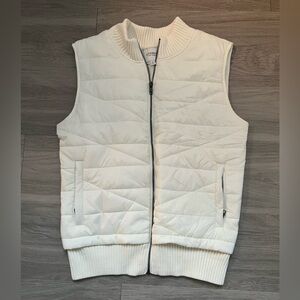 Liverpool Off-White Quilted Vest Large